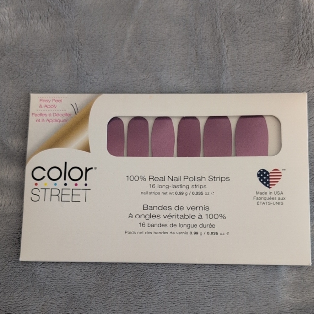 Color Street Purple Nail Polish Strips Iris-dium